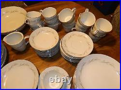 Vintage Set of (87) Pieces Rose China Japan Wheatcroft Pattern #3522 Excellent