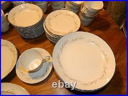 Vintage Set of (87) Pieces Rose China Japan Wheatcroft Pattern #3522 Excellent