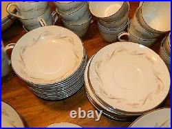 Vintage Set of (87) Pieces Rose China Japan Wheatcroft Pattern #3522 Excellent