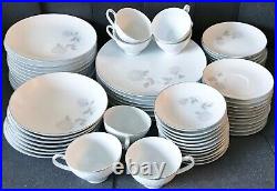 Vintage set of 68 Noritake Rosay china almost service for 8 + extras