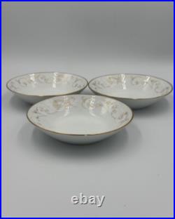 Vntg Noritake China 22pc Duetto 6610 Service for 3 7pc Setting & Gravy Boat