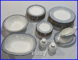 Vtg 54 Piece Noritake ALSATIA 4758 Bone China Dinner Set Place Settings For 9