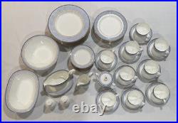 Vtg 54 Piece Noritake ALSATIA 4758 Bone China Dinner Set Place Settings For 9