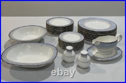 Vtg 54 Piece Noritake ALSATIA 4758 Bone China Dinner Set Place Settings For 9