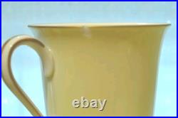 Vtg Noritake 619 Yellow & White Pastel Gold Trim Plates Cups Cream & Sugar Bowl