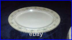 Vtg Noritake COLBURN China 5-Piece Place Setting for 8- Blue Floral