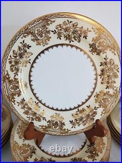 Vtg Noritake Goldlinda 7 Pcs Raised Gilt Dinner Set For 6, 40 Pcs, Set #2 of 2