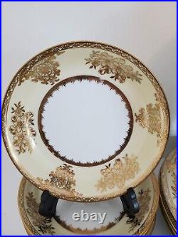 Vtg Noritake Goldlinda 7 Pcs Raised Gilt Dinner Set For 6, 40 Pcs, Set #2 of 2