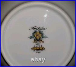 Vtg Noritake Japan Gina 6504 12 Pieces Set In Mint Condition Serves 4 Persons