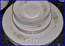 Vtg Noritake Japan Gina 6504 12 Pieces Set In Mint Condition Serves 4 Persons