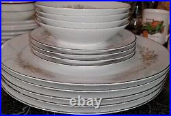 Vtg Noritake Japan Gina 6504 12 Pieces Set In Mint Condition Serves 4 Persons