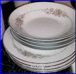 Vtg Noritake Japan Gina 6504 12 Pieces Set In Mint Condition Serves 4 Persons