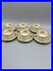 Vtg Noritake Teacup Set of 6 Cups Saucers Fine China Japan Floral Gold Queen